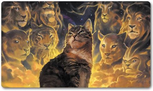 YBW Nine Lives - Board Game MTG Playmat 24x14 Inch Mousepad Play Mat for TCG CCG Office Dsek Mats in Kuwait
