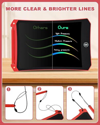تابلت كتابة إل سي دي، تابلت رسم ملون مقاس 11 بوصة، لوحة رسم لألعاب الأطفال، ألعاب تعليمية للأطفال الصغار، هدايا عيد الميلاد لـ 3 4 5 6 7 8 سنوات من البنات والأولاد (أخضر) in Kuwait