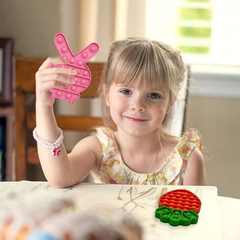 JoFAN 4 عبوات من ألعاب عيد الفصح الململة الحسية للأطفال الأولاد والبنات والأطفال الصغار، هدايا سلة عيد الفصح، هدايا تخفيف التوتر، هدايا الحفلات in Kuwait