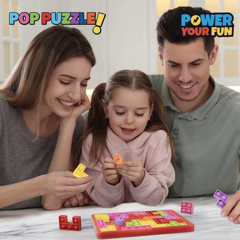 لعبة Power Your Fun Pop Puzzle Popper Fidget - 27 قطعة من لعبة ألغاز الصور المقطوعة Pop Push It Bubble ألعاب التململ الحسية للتعلم، وتخفيف التوتر من السيليكون لعبة ألغاز البوب ​​للأطفال والكبار (أزرق) in Kuwait