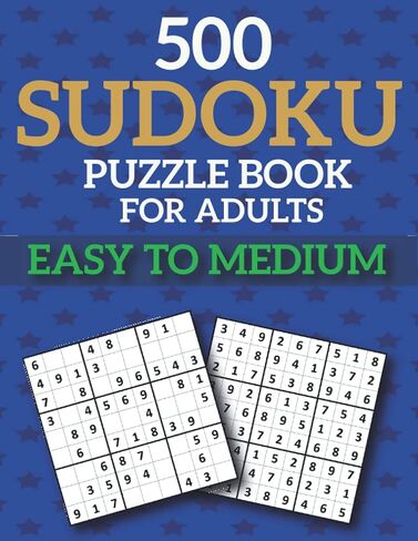 500 Sudoku Puzzle Book for Adults: Easy to Medium Level Sudoku Puzzle With Solutions in Saudi Arabia