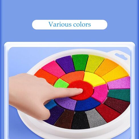 مجموعة طلاء اصابع قابلة للغسل للاطفال، مجموعة رسم اصابع مضحكة مكونة من 36 لون مع كتاب للاطفال الصغار، العاب رسم الاصابع للاطفال in Kuwait