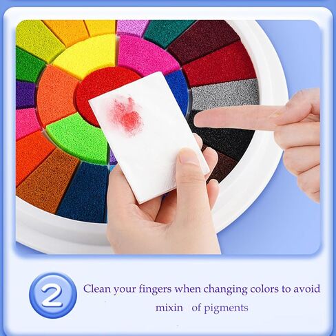 مجموعة طلاء اصابع قابلة للغسل للاطفال، مجموعة رسم اصابع مضحكة مكونة من 36 لون مع كتاب للاطفال الصغار، العاب رسم الاصابع للاطفال in Kuwait