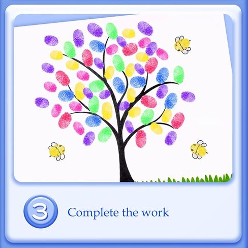 مجموعة طلاء اصابع قابلة للغسل للاطفال، مجموعة رسم اصابع مضحكة مكونة من 36 لون مع كتاب للاطفال الصغار، العاب رسم الاصابع للاطفال in Kuwait