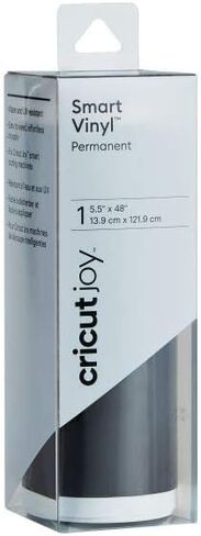Cricut Smart Permanent Vinyl (5.5in x 48in, Black) for Joy machine - matless cutting for shapes up to 4ft, & repeated cuts up to 20ft in Saudi Arabia