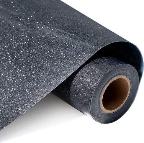 Glitter Heat Transfer Vinyl Bundle, 30 Pack 12"x 10" Glitter HTV Vinyl Sheets, 15 Assorted Color Glitter Iron On Vinyl for T Shirts, Easy to Cut Glitter Vinyl for Heat Transfer, HTV Vinyl for Cricut in Kuwait