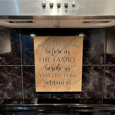 JAJADO Farmhouse Silk Screen Kitchen Stencils for Chalk Paste Chalk Stencils Reusable Adhesive Stencil Kitchen Sign Screen Print Transfers for Crafts on T-Shirt/Wood Sign/Glass/Window/Wall in Kuwait