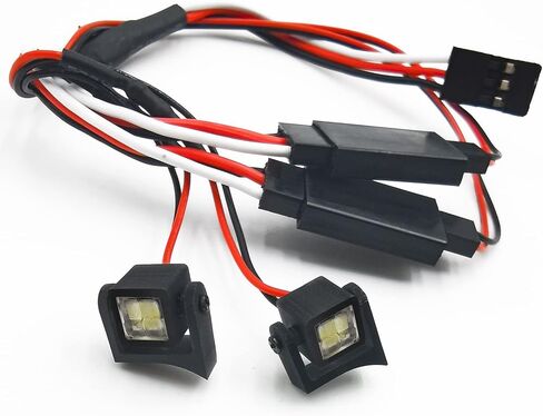 مصباح كشاف LED مربع 1/24 بجهاز تحكم عن بعد لسيارة اكسيال Scx24 AXI00001 AXI00002 B-17 AXI00005 من ارفيوي in Kuwait