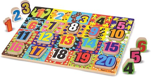 Melissa & Doug Jumbo ABC Wooden Chunky Puzzle (26 pcs) - Large Alphabet Puzzles, Wooden Puzzles For Toddlers And Kids Ages 3+ in Saudi Arabia