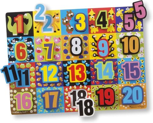 Melissa & Doug Jumbo ABC Wooden Chunky Puzzle (26 pcs) - Large Alphabet Puzzles, Wooden Puzzles For Toddlers And Kids Ages 3+ in Saudi Arabia