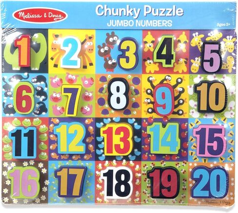 Melissa & Doug Jumbo ABC Wooden Chunky Puzzle (26 pcs) - Large Alphabet Puzzles, Wooden Puzzles For Toddlers And Kids Ages 3+ in Saudi Arabia