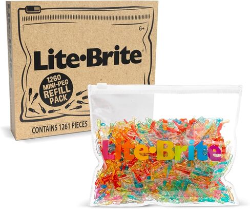 Lite Brite High Definition Grid 1,260 Mini Peg Refill Set – for Use Oval, Wall Art & Stranger Things – Amazon Exclusive in Kuwait