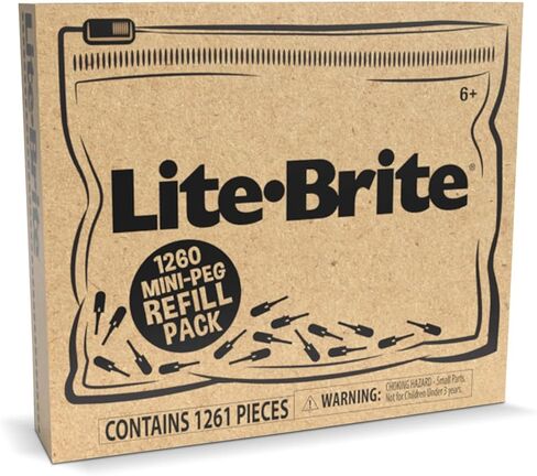 Lite Brite High Definition Grid 1,260 Mini Peg Refill Set – for Use Oval, Wall Art & Stranger Things – Amazon Exclusive in Kuwait