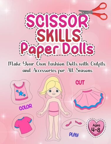 Scissor Skills Paper Dolls: Make Your Own Fashion Dolls for Girls 4-8 in Saudi Arabia
