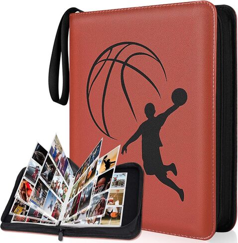 Mlikero 720 Pockets Football Card Binder, Sports Card Binder with Card Display Design, Premium Card Ablums with Sports Pattern Wristband Fit for Football Cards 2025 in Kuwait