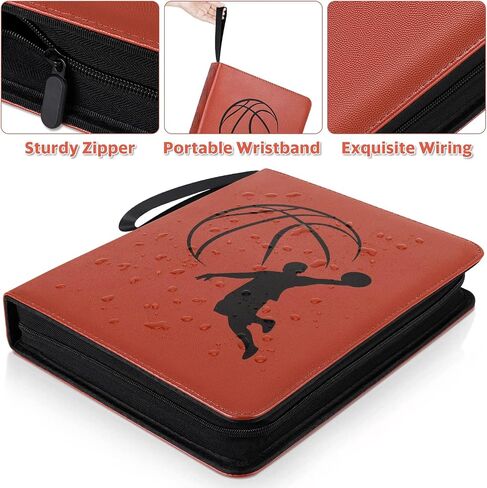 Mlikero 720 Pockets Football Card Binder, Sports Card Binder with Card Display Design, Premium Card Ablums with Sports Pattern Wristband Fit for Football Cards 2025 in Kuwait