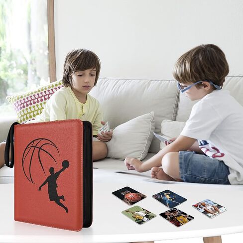 Mlikero 720 Pockets Football Card Binder, Sports Card Binder with Card Display Design, Premium Card Ablums with Sports Pattern Wristband Fit for Football Cards 2025 in Kuwait