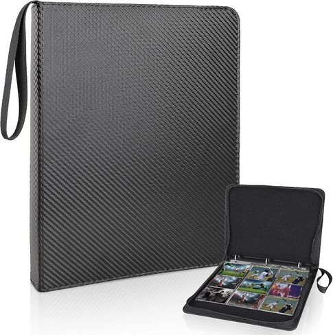 Mlikero 720 Pockets Football Card Binder, Sports Card Binder with Card Display Design, Premium Card Ablums with Sports Pattern Wristband Fit for Football Cards 2025 in Kuwait