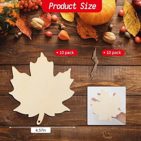 Large Size 7inch Wooden Halloween Thanksgiving Ornaments to Paint, DIY Blank Unfinished Pumpkin Wood Discs Ornament for Crafts Hanging Autumn Decorations 10PCS in Saudi Arabia
