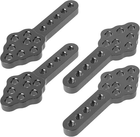 4Pcs Metal CNC RC Car Shock Absorber Mount Adjust Height Angle Stand for Axial SCX10 90046 D90 D110 SCX10III RC Crawler (Black) in Kuwait