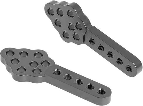 4Pcs Metal CNC RC Car Shock Absorber Mount Adjust Height Angle Stand for Axial SCX10 90046 D90 D110 SCX10III RC Crawler (Black) in Kuwait