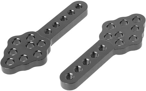 4Pcs Metal CNC RC Car Shock Absorber Mount Adjust Height Angle Stand for Axial SCX10 90046 D90 D110 SCX10III RC Crawler (Black) in Kuwait