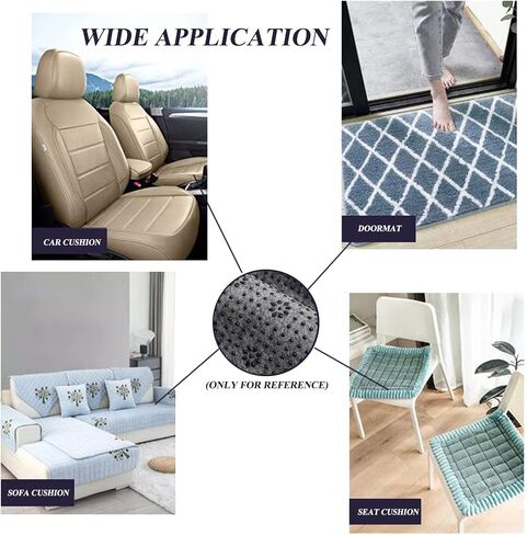 Antislip Vinyl Tufting Cloth Final Backing Fabric Non Slip Rug Pad with Plum Blossom Pattern for Carpets Rug Making Tufting Cushion Punch Needle 70 x 39 Inch in Kuwait
