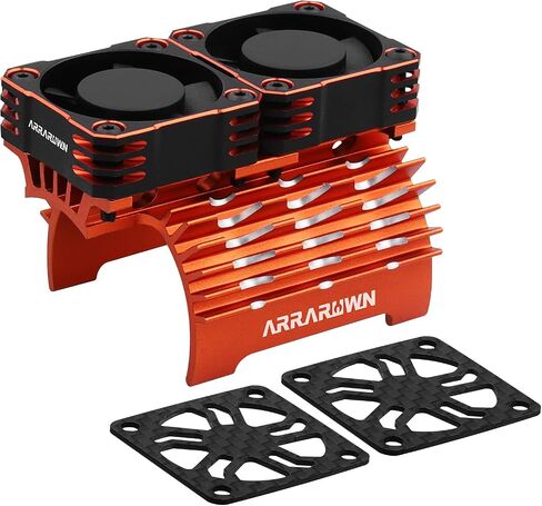 30mm RC Motor Cooling Fan with Motor Heatsink Bracket, Update Parts 28000RPM Twin Metal Cooling Fans for 1/8 1/7 Scale RC Car 4068 4092 4274 Brushless Motors (Diameter Size is 40-42mm) in Kuwait