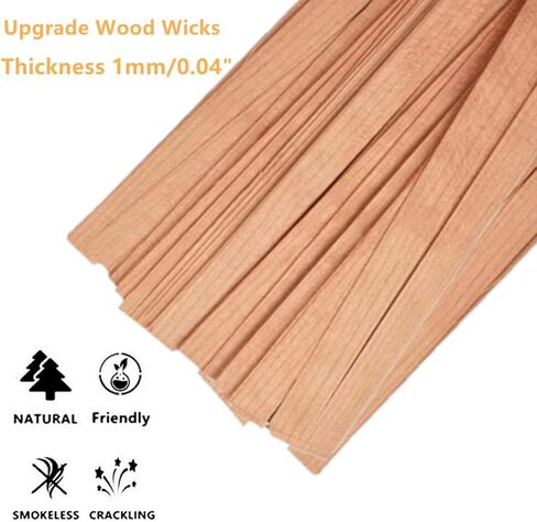 فتائل خشبية للشموع مع أداة تشذيب سوداء in Kuwait