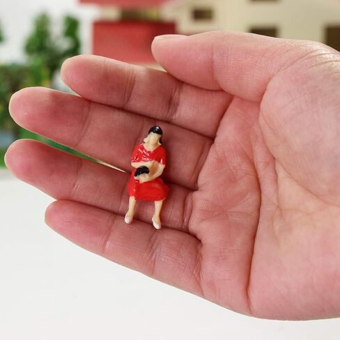 P4302 50pcs All Seated Sitting Figures O Gauge 1/50 Scale Seated People Railway Scenery Miniature Model Train Layout in Kuwait