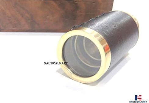 6" Handheld Brass Telescope Pirate Navigation with Rosewood Box Beautiful Handcrafted Nautical Gift in Saudi Arabia
