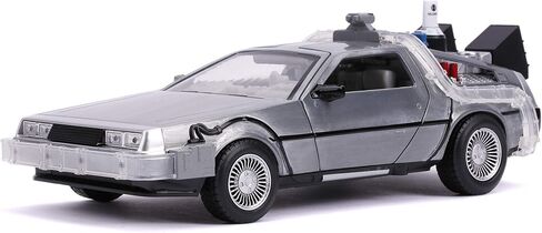 Jada 1:24 Diecast Back to The Future 2 Time Machine with Lights,Silver in Saudi Arabia