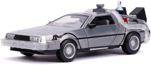 Jada 1:24 Diecast Back to The Future 2 Time Machine with Lights,Silver in Saudi Arabia
