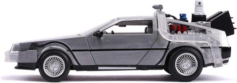 Jada 1:24 Diecast Back to The Future 2 Time Machine with Lights,Silver in Saudi Arabia