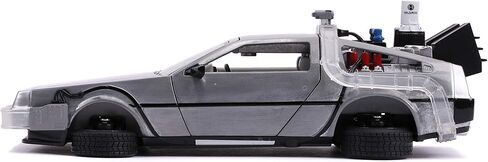 Jada 1:24 Diecast Back to The Future 2 Time Machine with Lights,Silver in Saudi Arabia