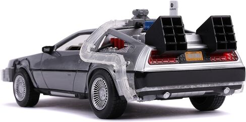 Jada 1:24 Diecast Back to The Future 2 Time Machine with Lights,Silver in Saudi Arabia