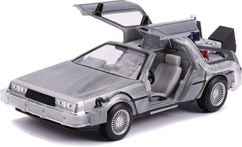 Jada 1:24 Diecast Back to The Future 2 Time Machine with Lights,Silver in Saudi Arabia