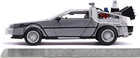 Jada 1:24 Diecast Back to The Future 2 Time Machine with Lights,Silver in Saudi Arabia