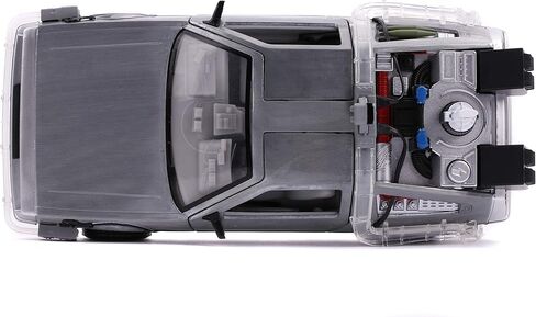 Jada 1:24 Diecast Back to The Future 2 Time Machine with Lights,Silver in Saudi Arabia