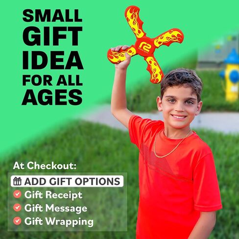 Fun Boomerang for Kids - Stocking Stuffers for Boys and Girls - Soft & Easy Use - Best Gifts for 6 7 8 9 10 11 12 13 Year Old Boy Gifts - 2026 Top Toys for Boys Age 8-12 + Teens Outdoor Boy Gift Ideas in Saudi Arabia