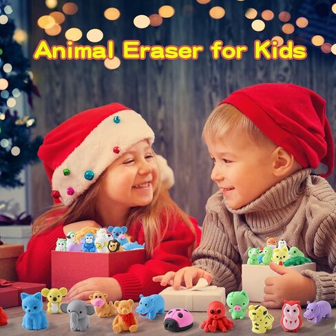 Kleeblatt 20PCS Assembled Animal Erasers for Kids Bulk, Puzzle Mini Fun Desk Pets for Kids Classroom, Treasure Box Prizes,Party Favors for Kids Goodie Bags, Back to School Gifts for Students in Kuwait