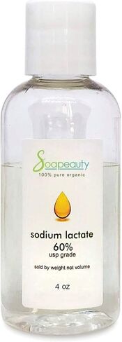 SODIUM LACTATE for Soap Making & Lotions | 60% USP Pure Natural Preservative | Harder Bar of Soap, Bigger Yield, Faster Cure Time, Provides Moisture | 32 oz in Saudi Arabia