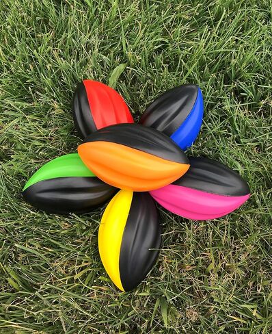 منتجات LMC كرة قدم صغيرة مكونة من 6 قطع - كرة قدم حلزونية صغيرة للأطفال مقاس 5 بوصات - كرات قدم صغيرة مكونة من 6 قطع - كرة قدم ناعمة سهلة الإمساك للأطفال (أحمر، أصفر، أزرق، وردي، برتقالي، أخضر) in Kuwait