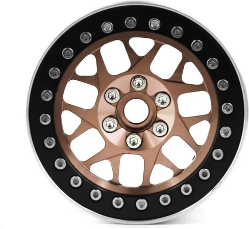2.2" Aluminum Alloy RC Rim 4pcs 65mm Beadlock Wheels Rims 12mm Hex Fit for 1/10 Scale RC Crawler Axial Wraith RR10 SCX10 90046 TRX4 TRX6 in Kuwait