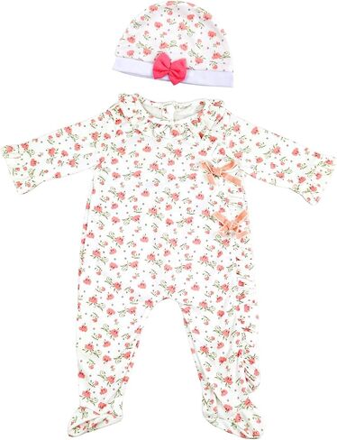 CARANOVO Reborn Baby Doll Clothes 22 inch Pink Elephant 6pcs Outfit Accessories Set for 18-22 Inch Reborn Doll in Kuwait
