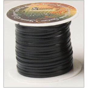 Tandy Leather Calf Lace 1/8" x 50 yds (3 mm x 45.7 m) Black 5007-01 in Kuwait