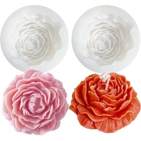 2Pcs 3D Pine Cone Candle Molds Silicone Resin Candle Mold Christmas Pinecone Candle Soap Beeswax Fondant Chocolate Mould for Epoxy Resin Concrete DIY Gift Ornament Mold Autumn Table Home Decor