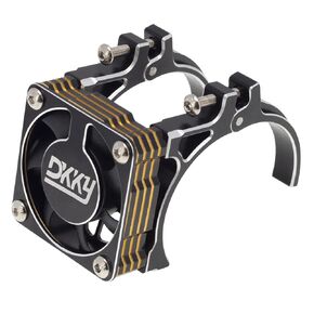 DKKY RC Motor Cooling Fan Heatsink 40-43mm Adjustable for Arrma Axial Traxxas 1/8 1/10 RC Crawler Car 4274 4068 4268 with 42mm Motor (Titanium Blue) in Saudi Arabia