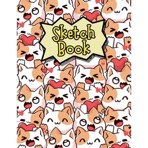 Drawing Pad For Kids: Blank Paper Sketch Book for Drawing Practice. 120 Pages 8.5 x 11 Large Sketchbook for Kids Ages 4-12. Notebook For Sketching, ... Writing Etc. Kawaii Chibi Cats Cover Design. in Kuwait
