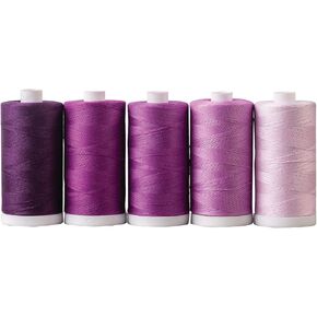 Connecting Threads 100% Cotton Thread Sets - 1200 Yard Spools (Set of 5 - Redwork)